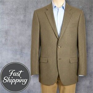 RALPH LAUREN Men’s 40L Blazer Brown Tweed Wool Sport Coat 2-Button Jacket